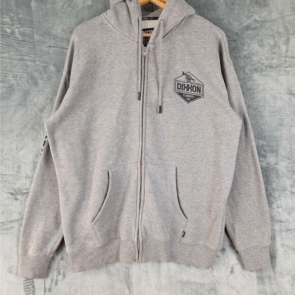 Dixxon Flannel Hoodie Medium Outdoor Working Class Full Zip Ground Up Customs - Picture 1 of 9